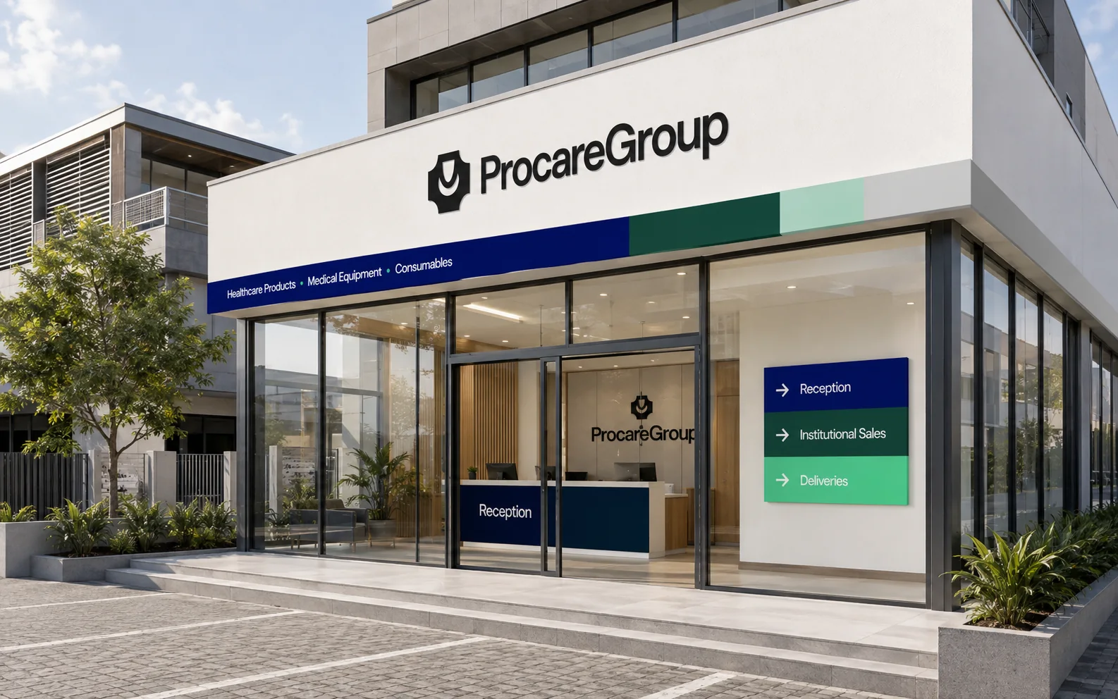 Procare Group healthcare supply storefront